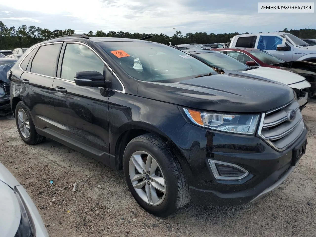 2016 Ford Edge Sel VIN: 2FMPK4J9XGBB67144 Lot: 63359604