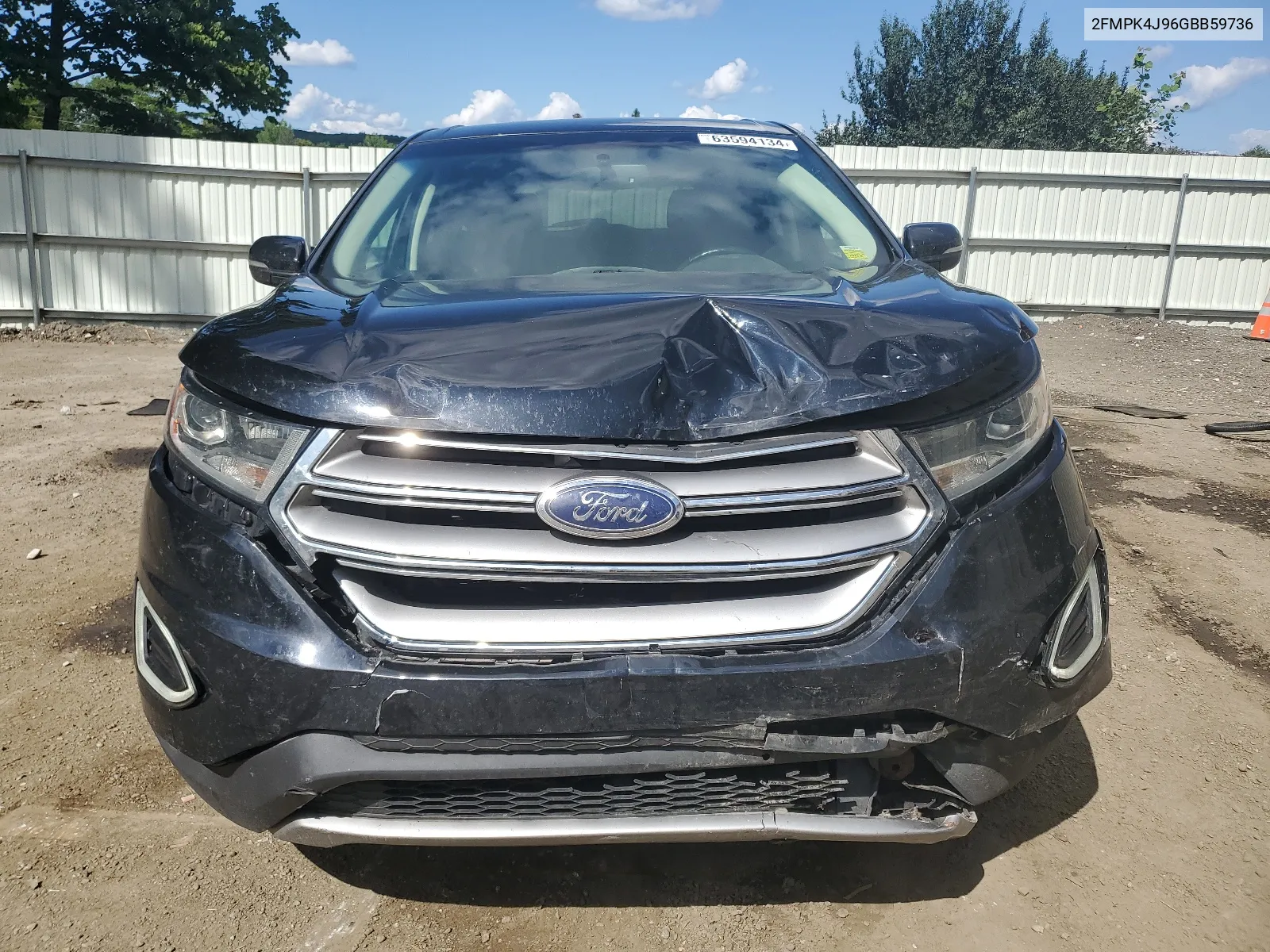 2016 Ford Edge Sel VIN: 2FMPK4J96GBB59736 Lot: 63594134