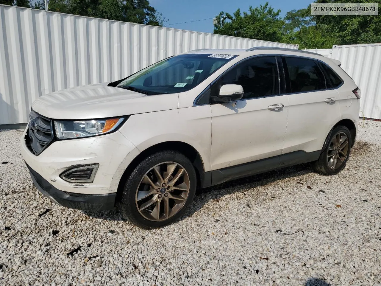 2016 Ford Edge Titanium VIN: 2FMPK3K96GBB48678 Lot: 63838104