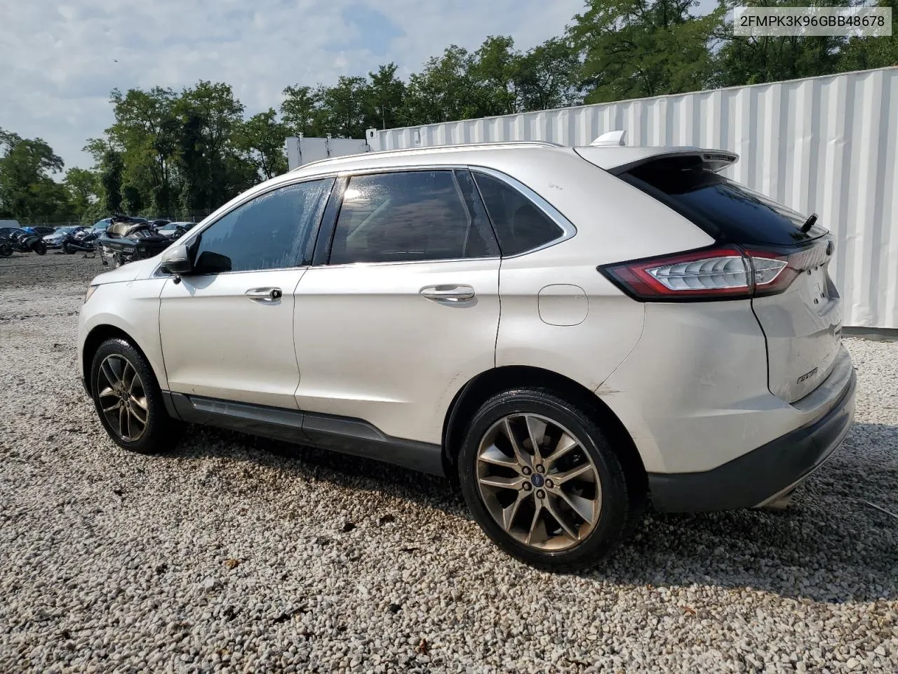 2016 Ford Edge Titanium VIN: 2FMPK3K96GBB48678 Lot: 63838104