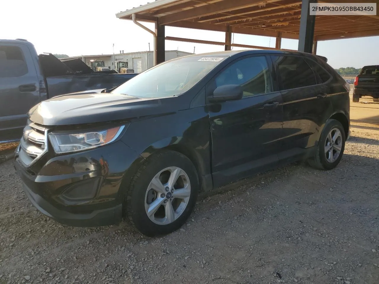 2016 Ford Edge Se VIN: 2FMPK3G95GBB43450 Lot: 65473934