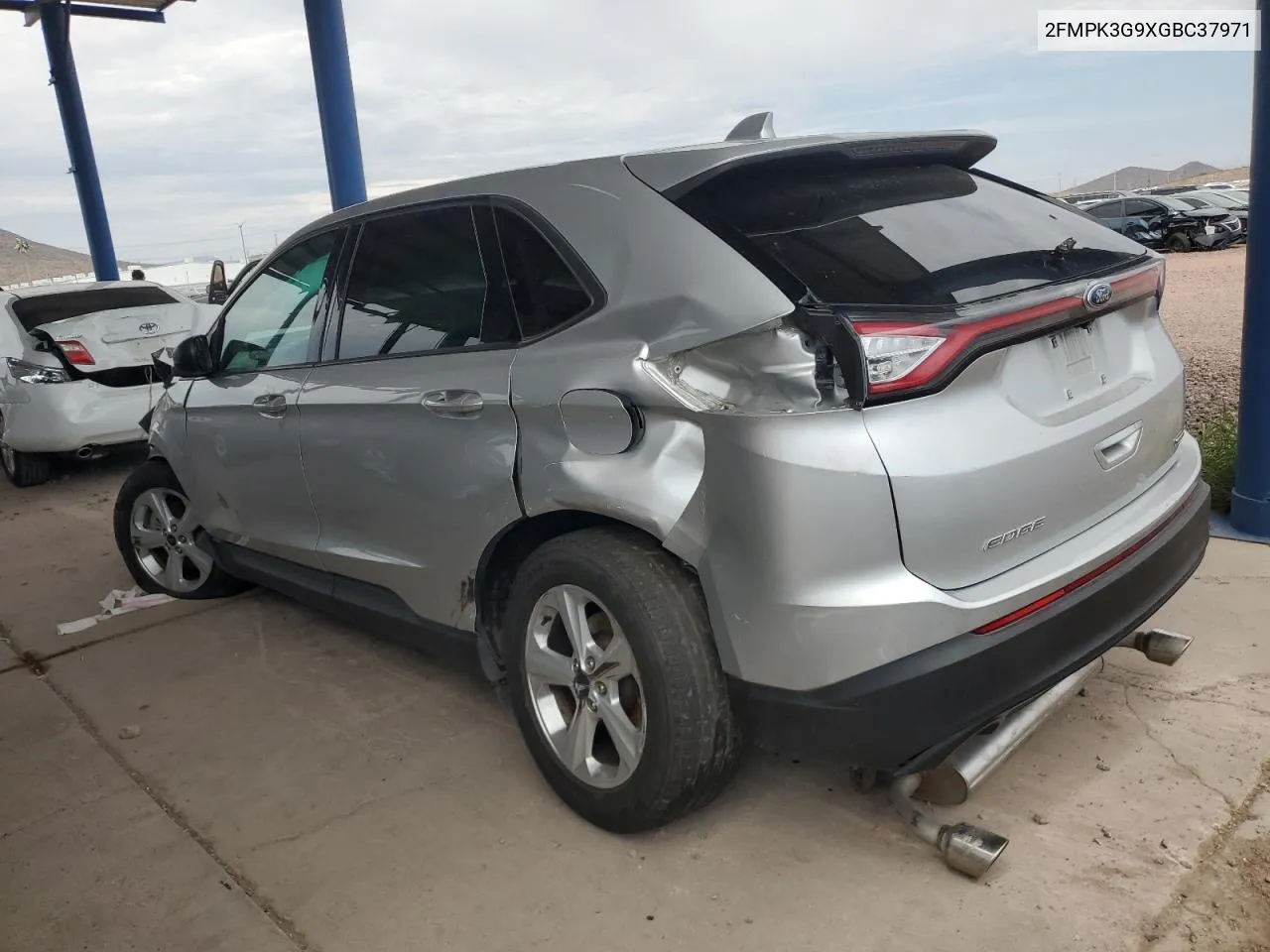 2016 Ford Edge Se VIN: 2FMPK3G9XGBC37971 Lot: 65746134