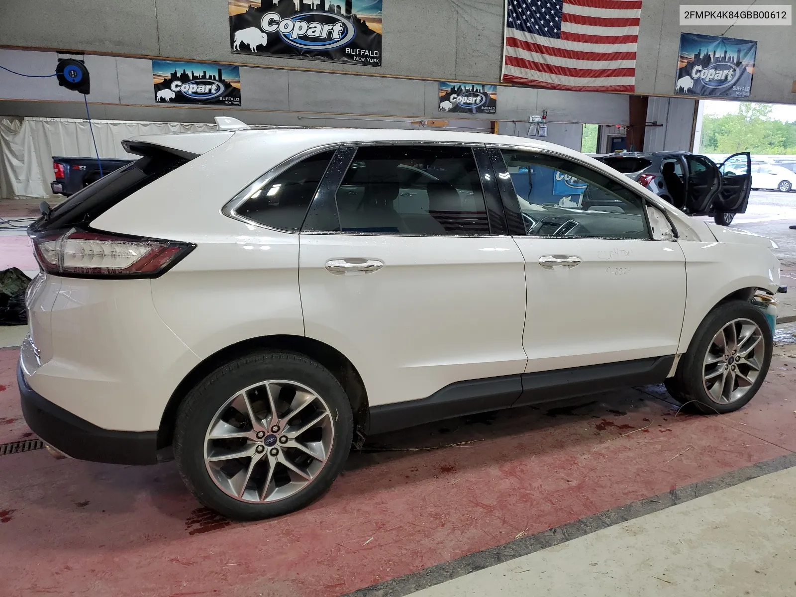 2016 Ford Edge Titanium VIN: 2FMPK4K84GBB00612 Lot: 67093074