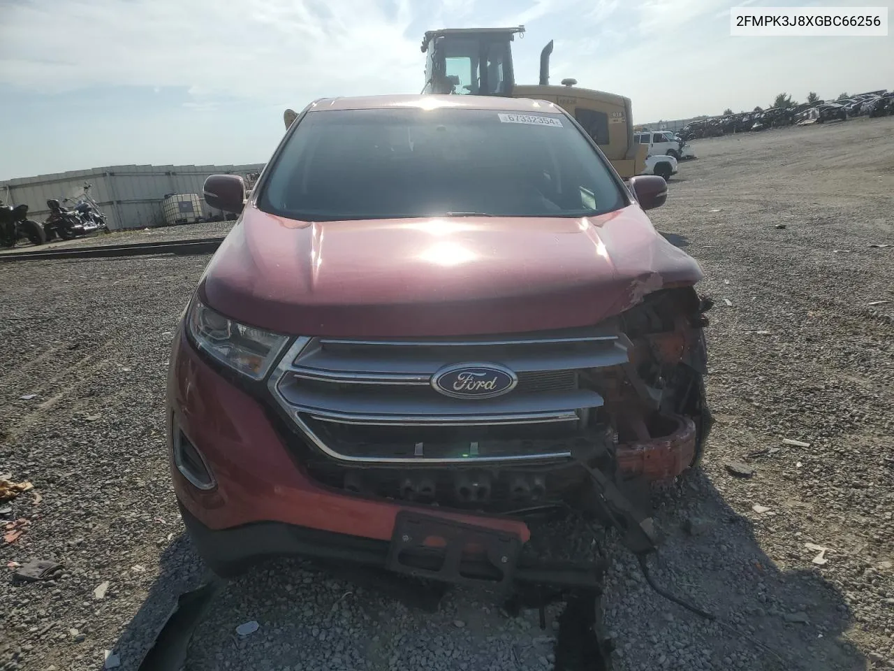 2016 Ford Edge Sel VIN: 2FMPK3J8XGBC66256 Lot: 67332354