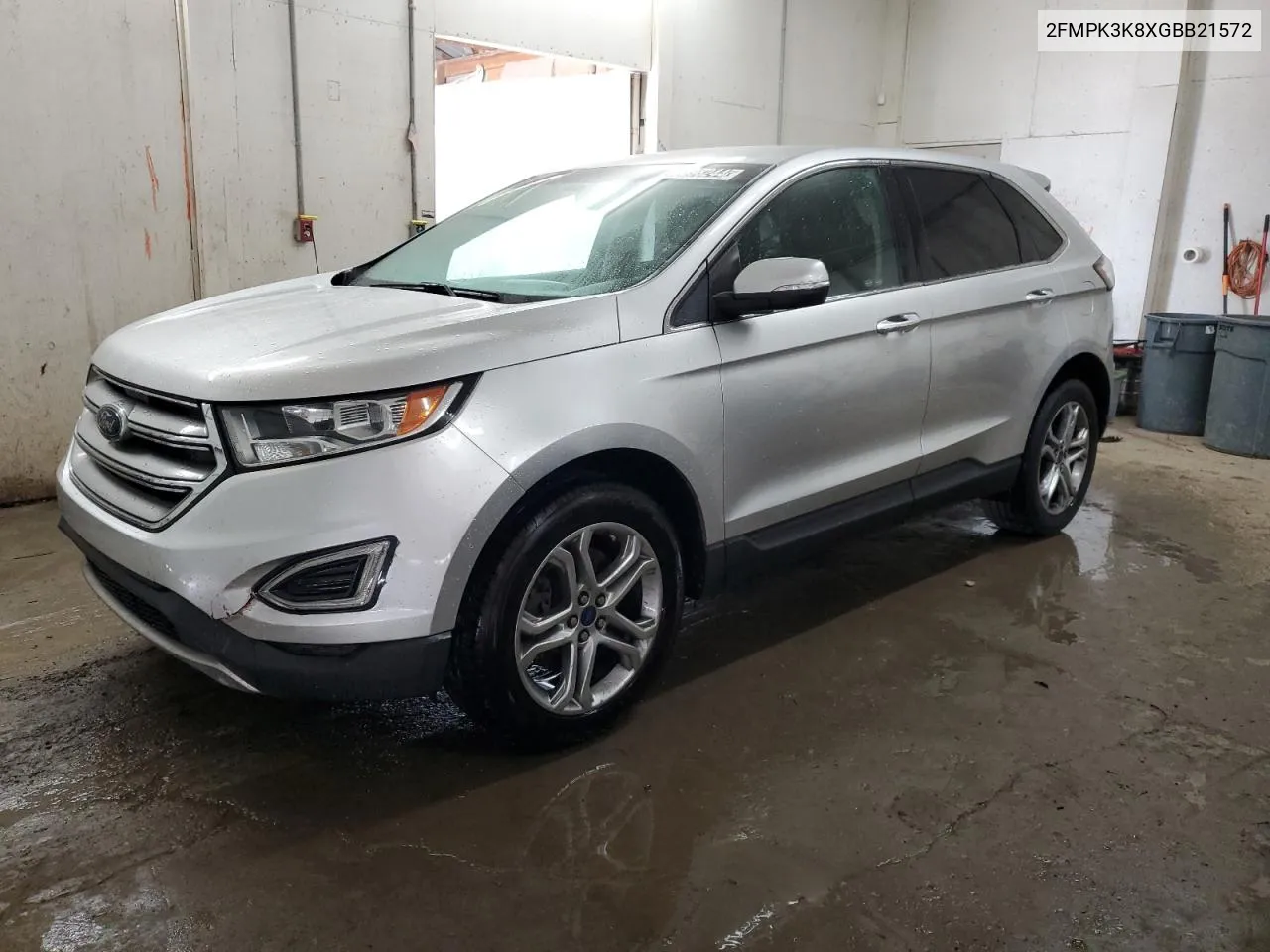 2016 Ford Edge Titanium VIN: 2FMPK3K8XGBB21572 Lot: 67398244