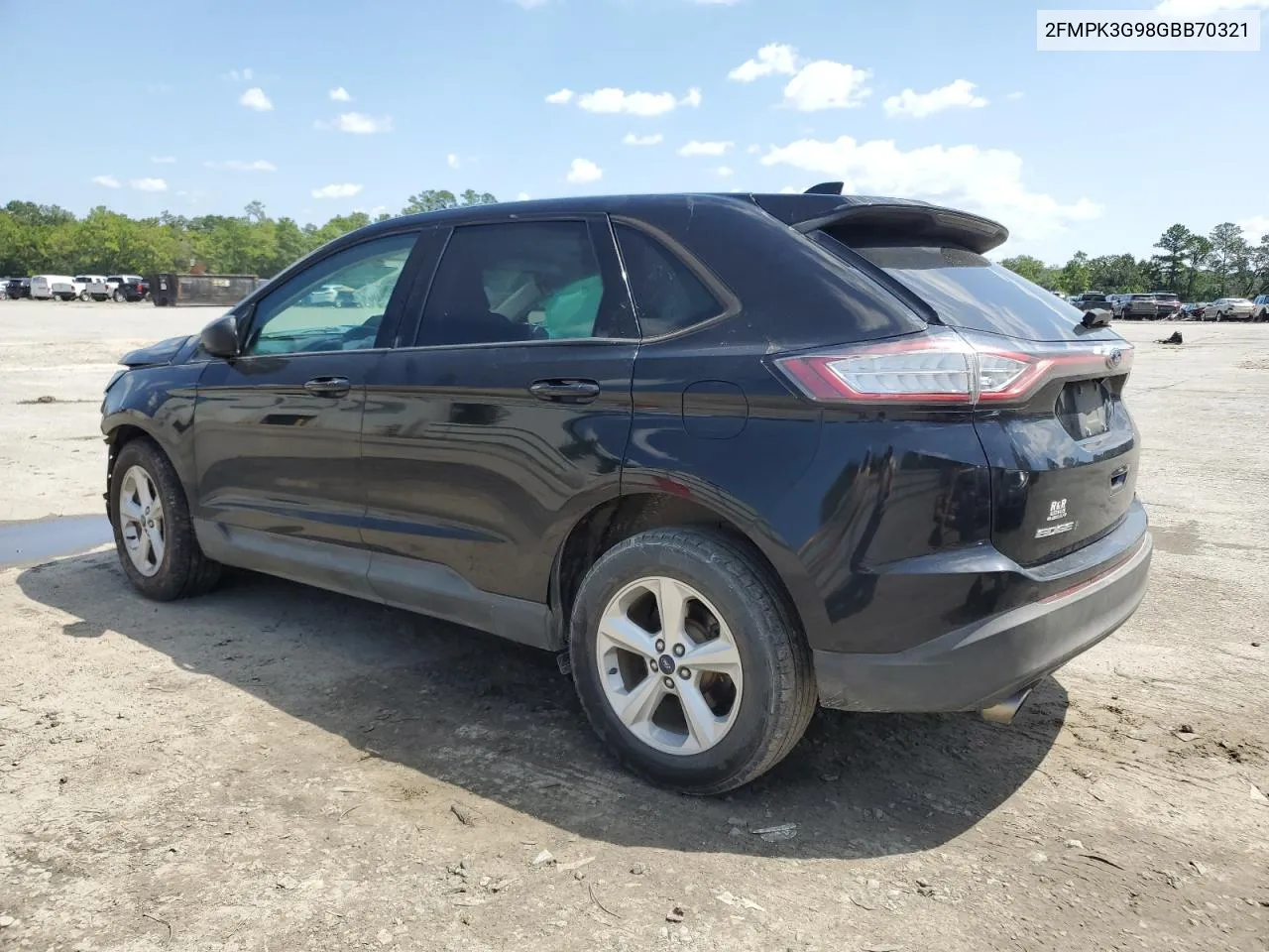 2016 Ford Edge Se VIN: 2FMPK3G98GBB70321 Lot: 67500404