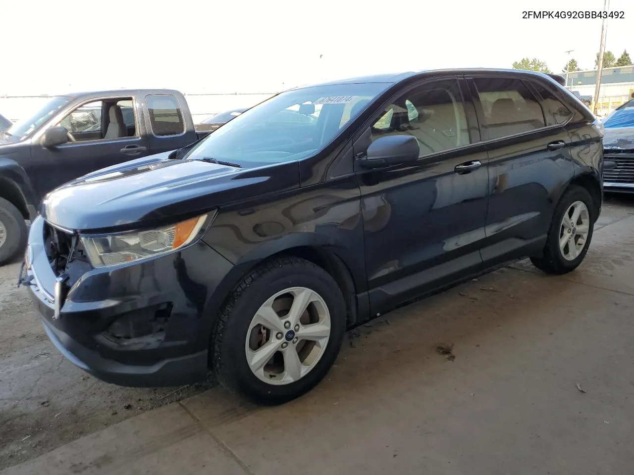 2016 Ford Edge Se VIN: 2FMPK4G92GBB43492 Lot: 67641074