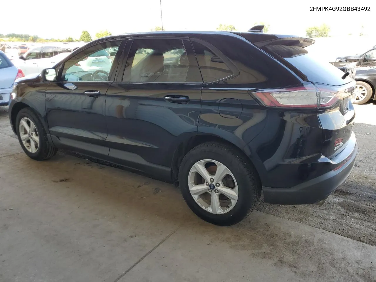 2016 Ford Edge Se VIN: 2FMPK4G92GBB43492 Lot: 67641074