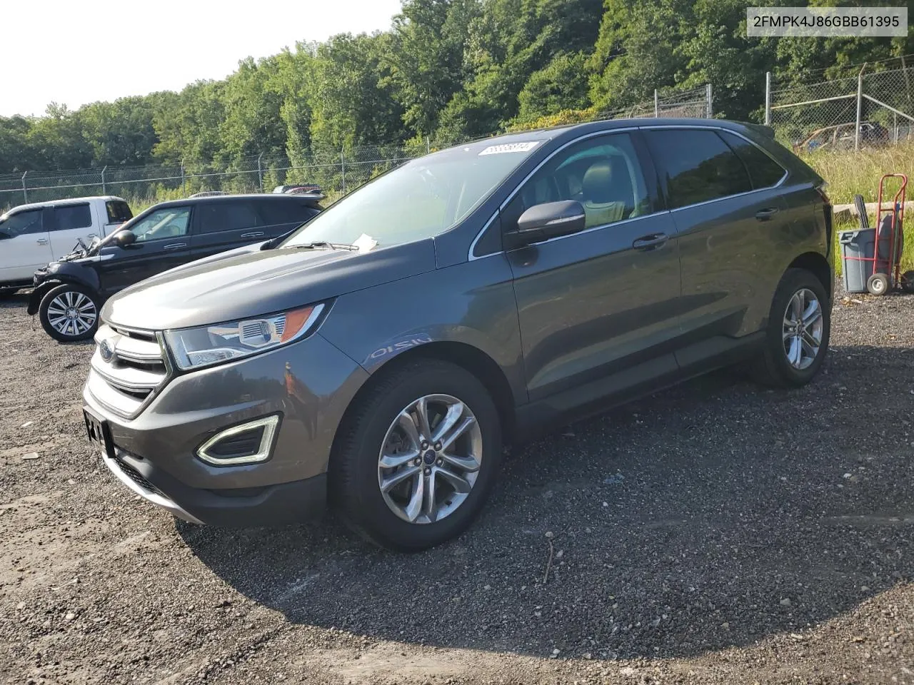 2016 Ford Edge Sel VIN: 2FMPK4J86GBB61395 Lot: 68335814