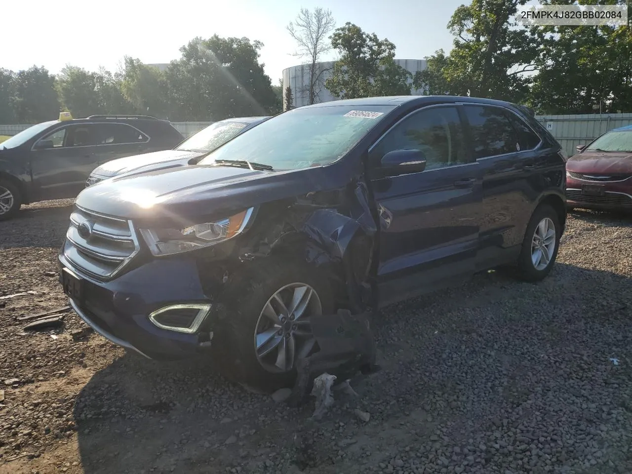 2016 Ford Edge Sel VIN: 2FMPK4J82GBB02084 Lot: 69064624