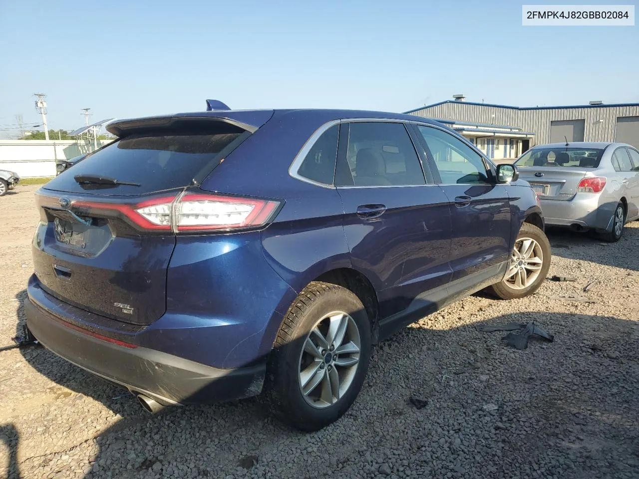 2016 Ford Edge Sel VIN: 2FMPK4J82GBB02084 Lot: 69064624