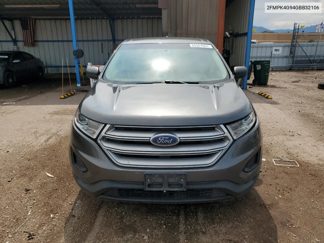 2016 Ford Edge Se VIN: 2FMPK4G94GBB32106 Lot: 69367864