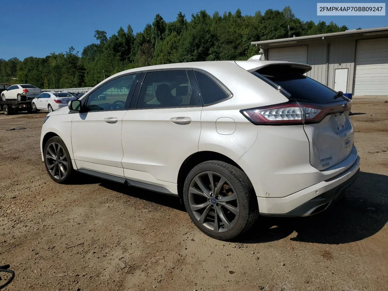 2016 Ford Edge Sport VIN: 2FMPK4AP7GBB09247 Lot: 69745294