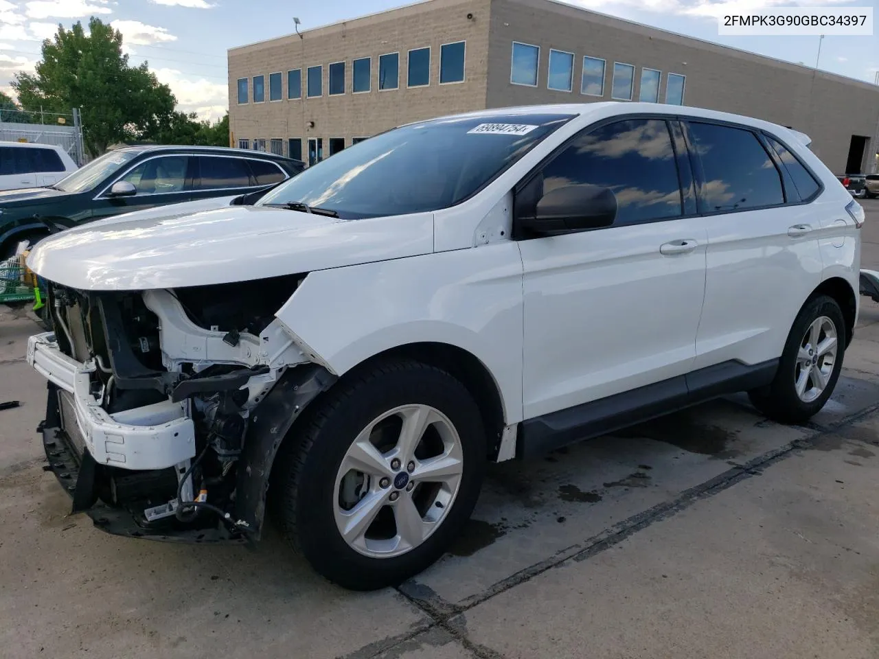 2016 Ford Edge Se VIN: 2FMPK3G90GBC34397 Lot: 69894754