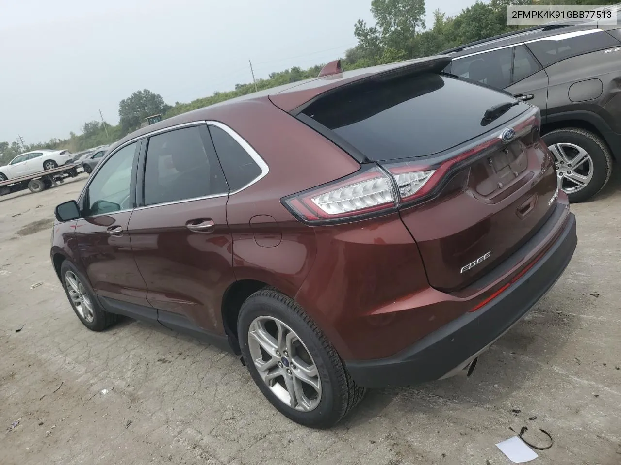 2016 Ford Edge Titanium VIN: 2FMPK4K91GBB77513 Lot: 70048424