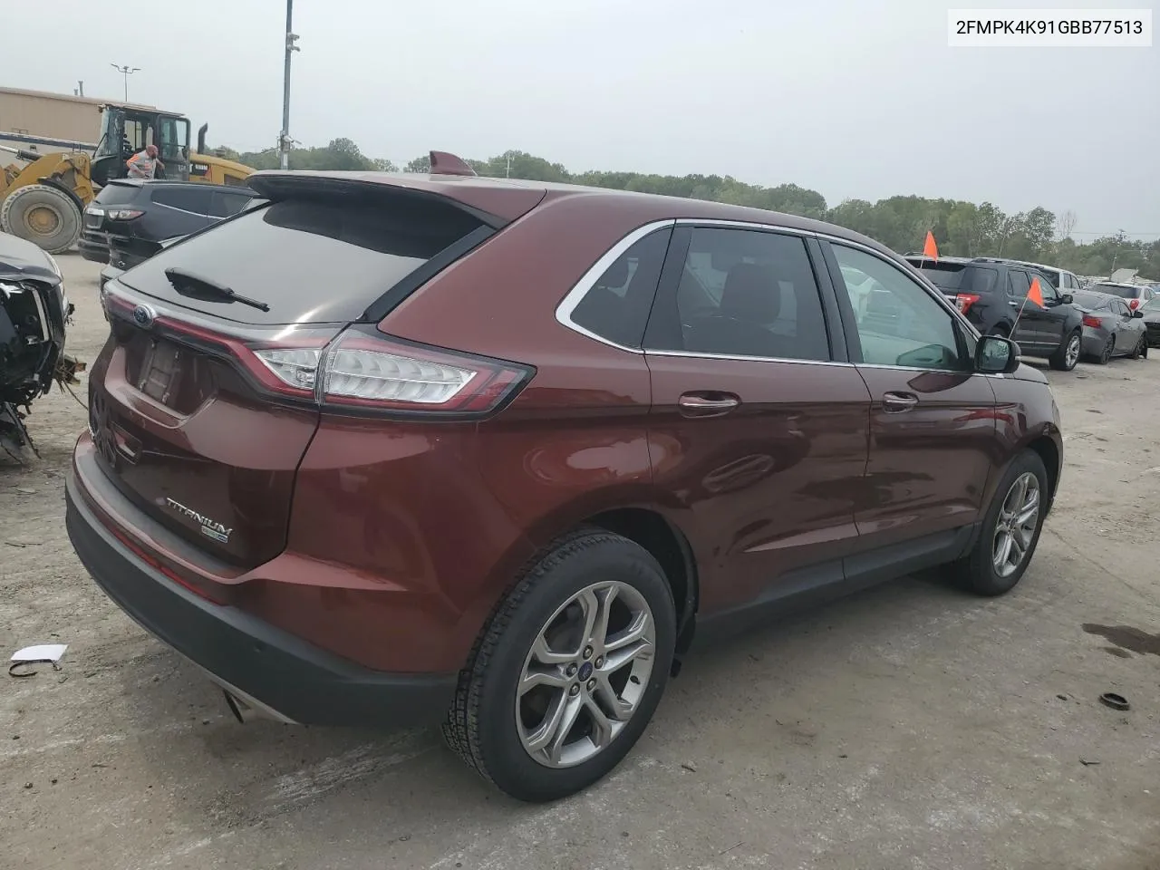 2016 Ford Edge Titanium VIN: 2FMPK4K91GBB77513 Lot: 70048424