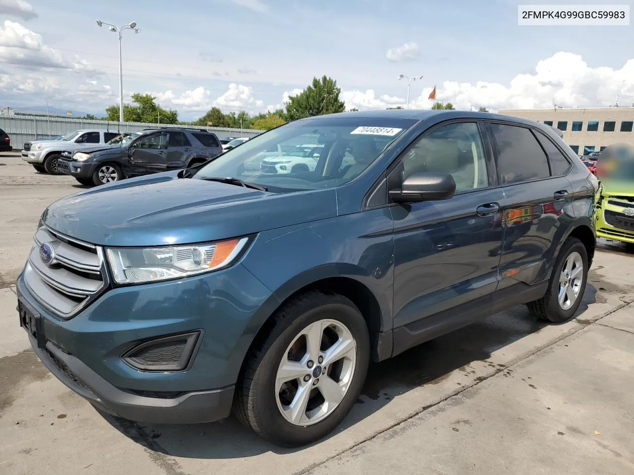 2016 Ford Edge Se VIN: 2FMPK4G99GBC59983 Lot: 70448814