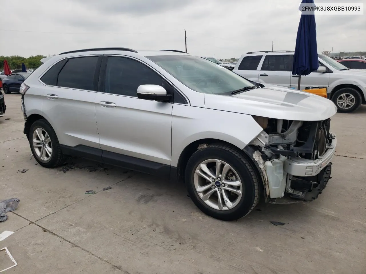 2016 Ford Edge Sel VIN: 2FMPK3J8XGBB10993 Lot: 70497994