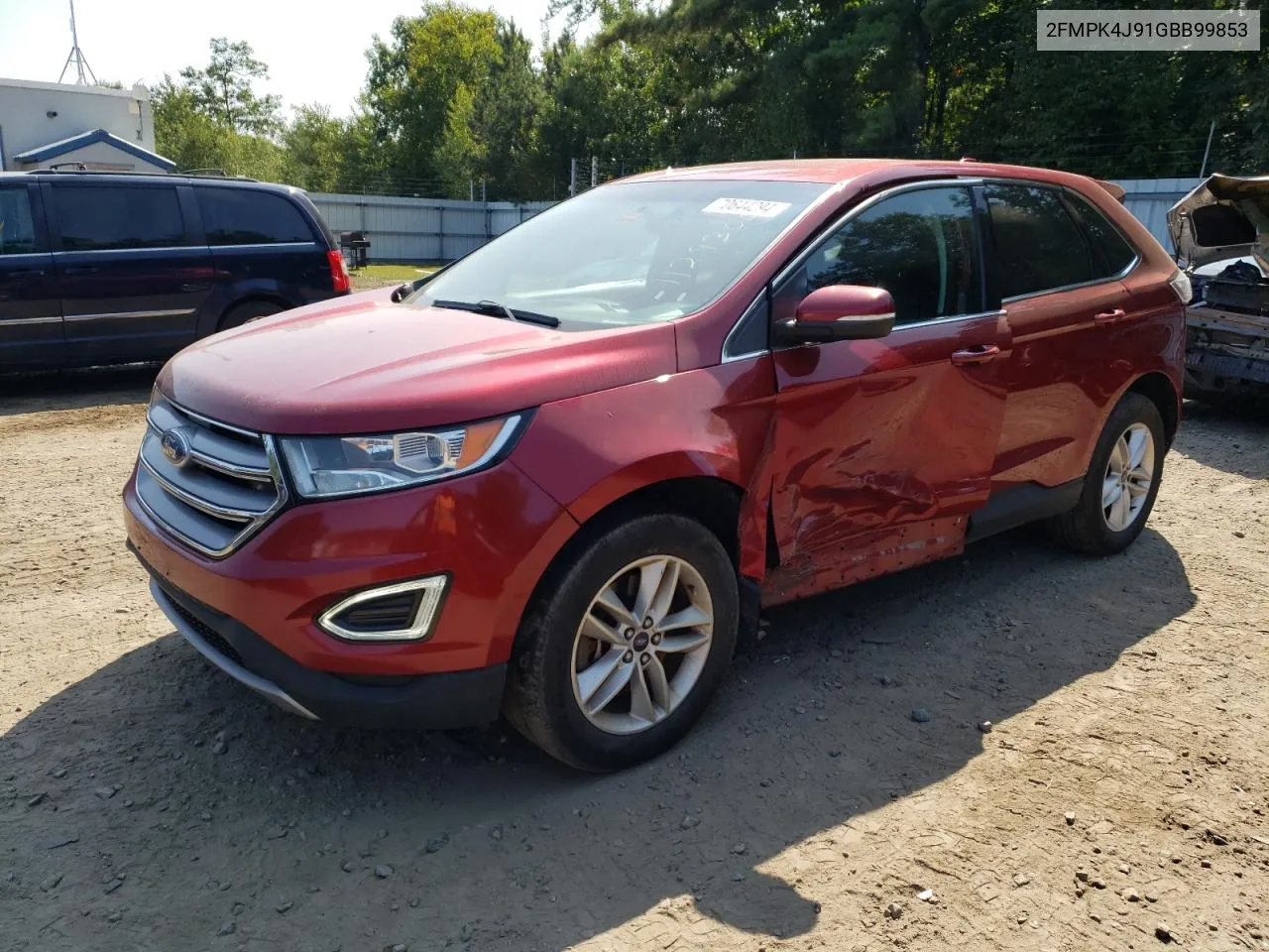 2016 Ford Edge Sel VIN: 2FMPK4J91GBB99853 Lot: 70644294