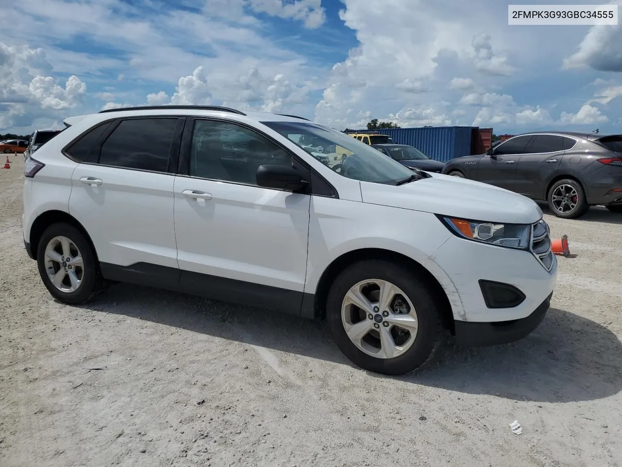 2016 Ford Edge Se VIN: 2FMPK3G93GBC34555 Lot: 70678284