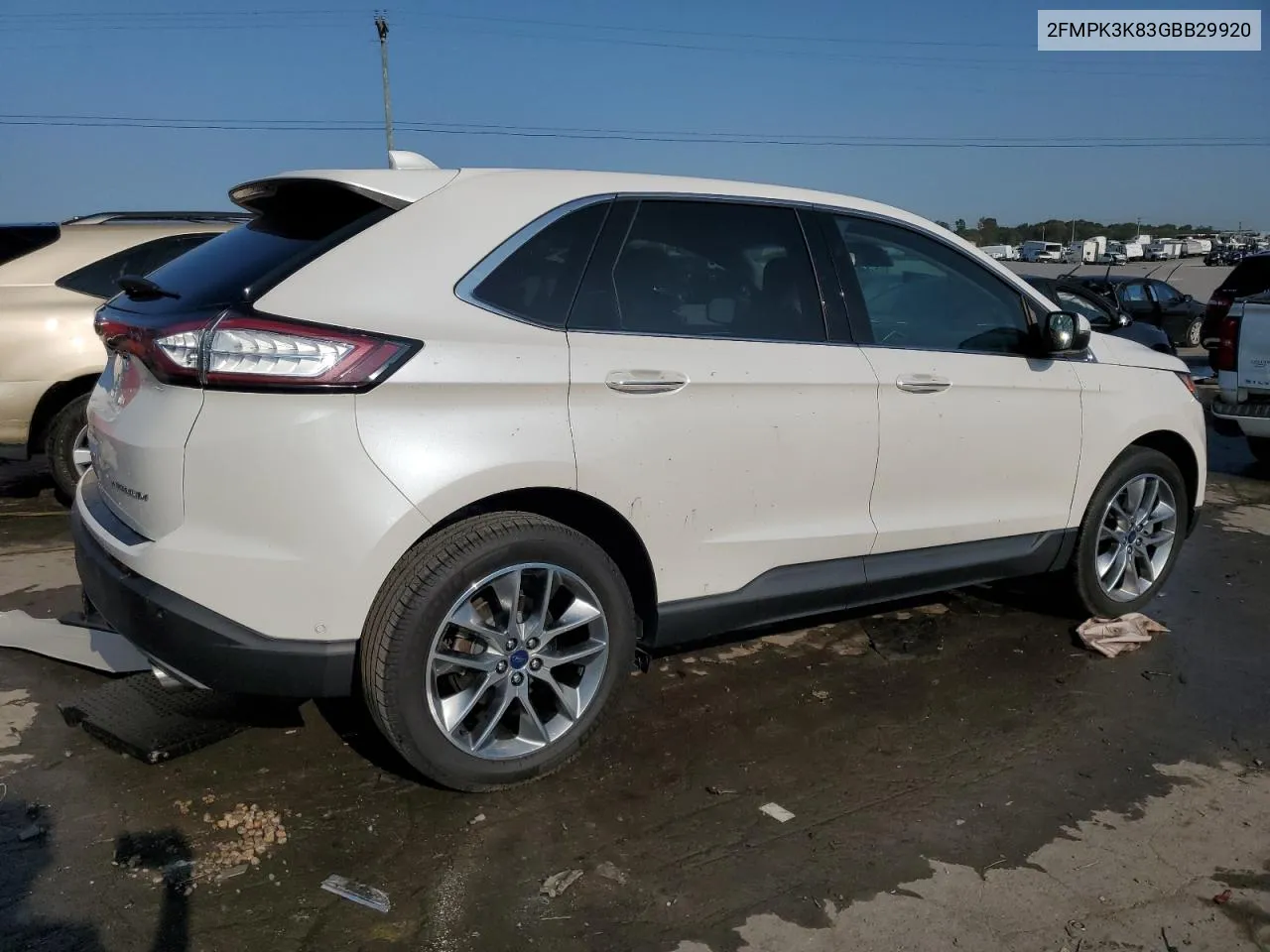 2FMPK3K83GBB29920 2016 Ford Edge Titanium