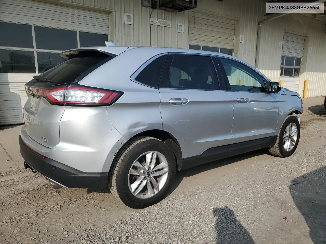 2016 Ford Edge Sel VIN: 2FMPK4J88GBB26650 Lot: 70879504