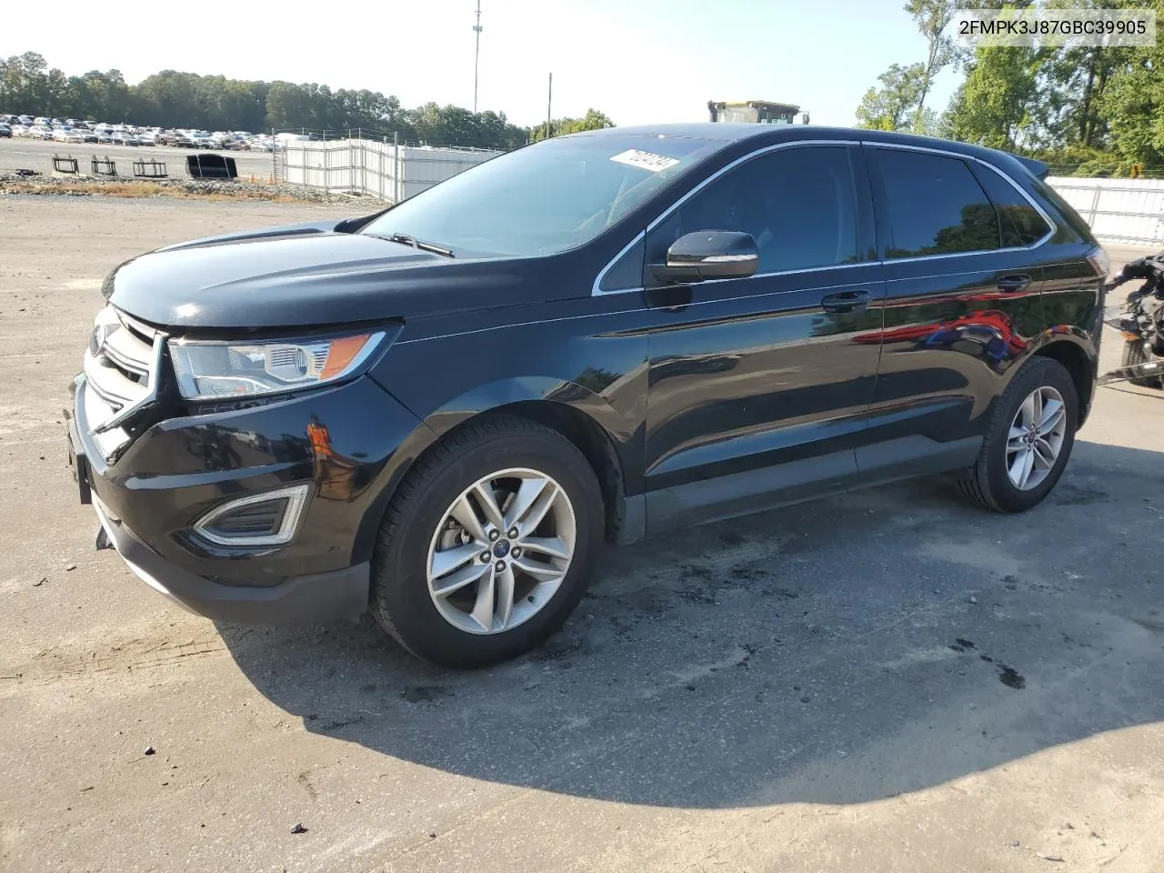 2016 Ford Edge Sel VIN: 2FMPK3J87GBC39905 Lot: 71024734