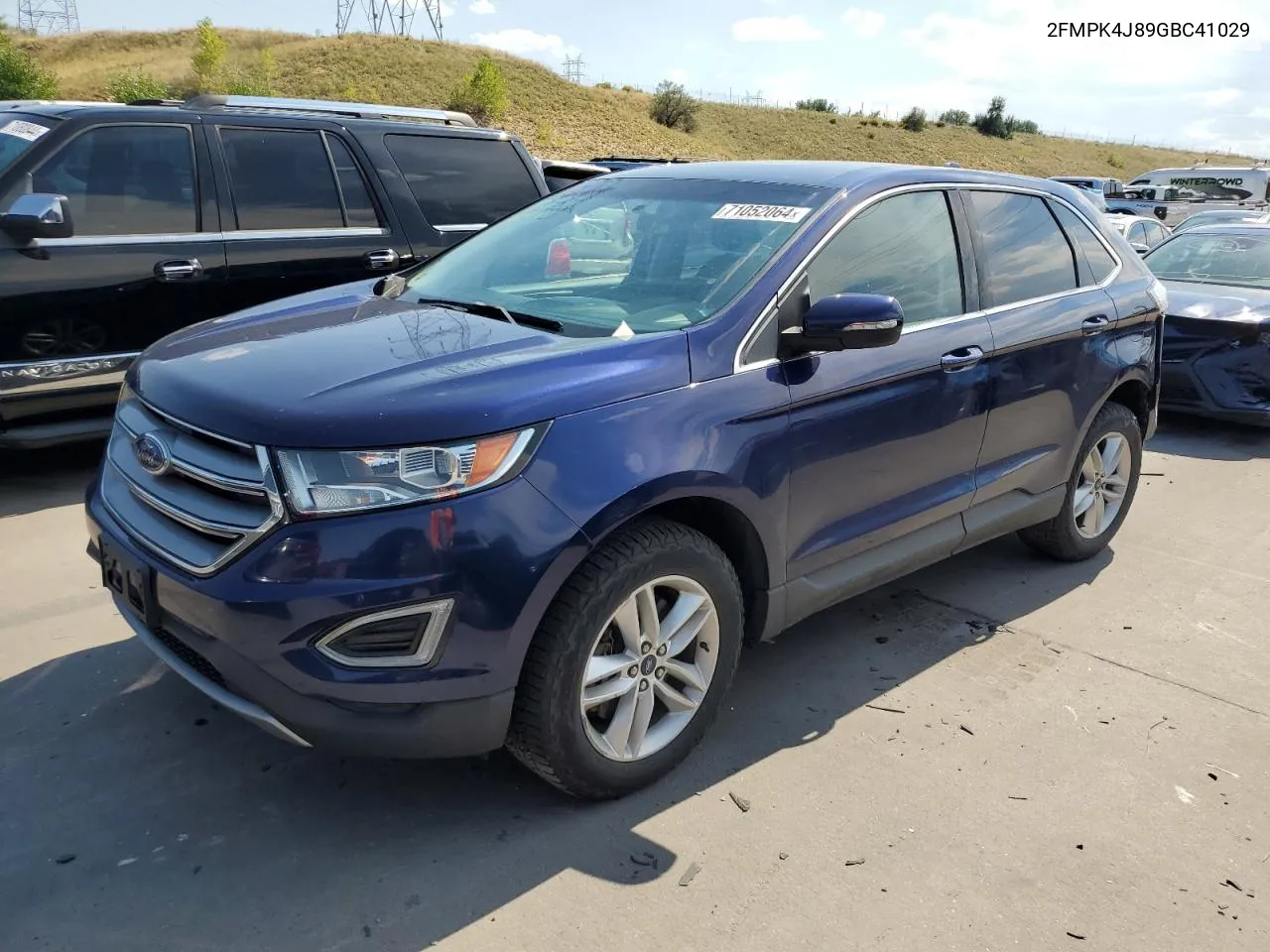 2016 Ford Edge Sel VIN: 2FMPK4J89GBC41029 Lot: 71052064