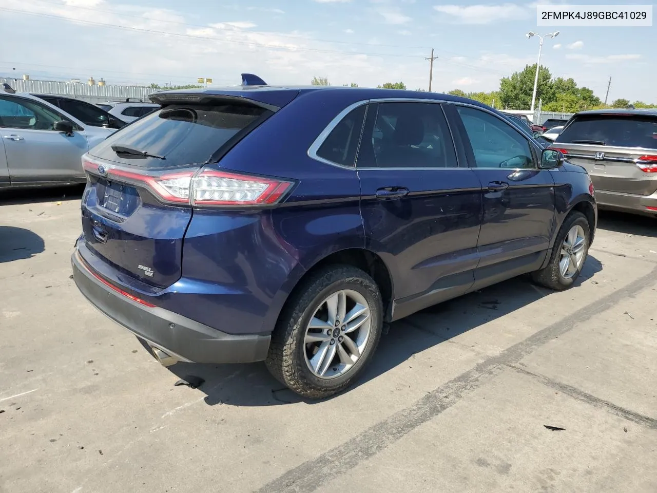 2016 Ford Edge Sel VIN: 2FMPK4J89GBC41029 Lot: 71052064