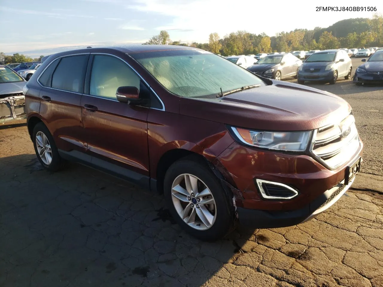 2016 Ford Edge Sel VIN: 2FMPK3J84GBB91506 Lot: 71765764