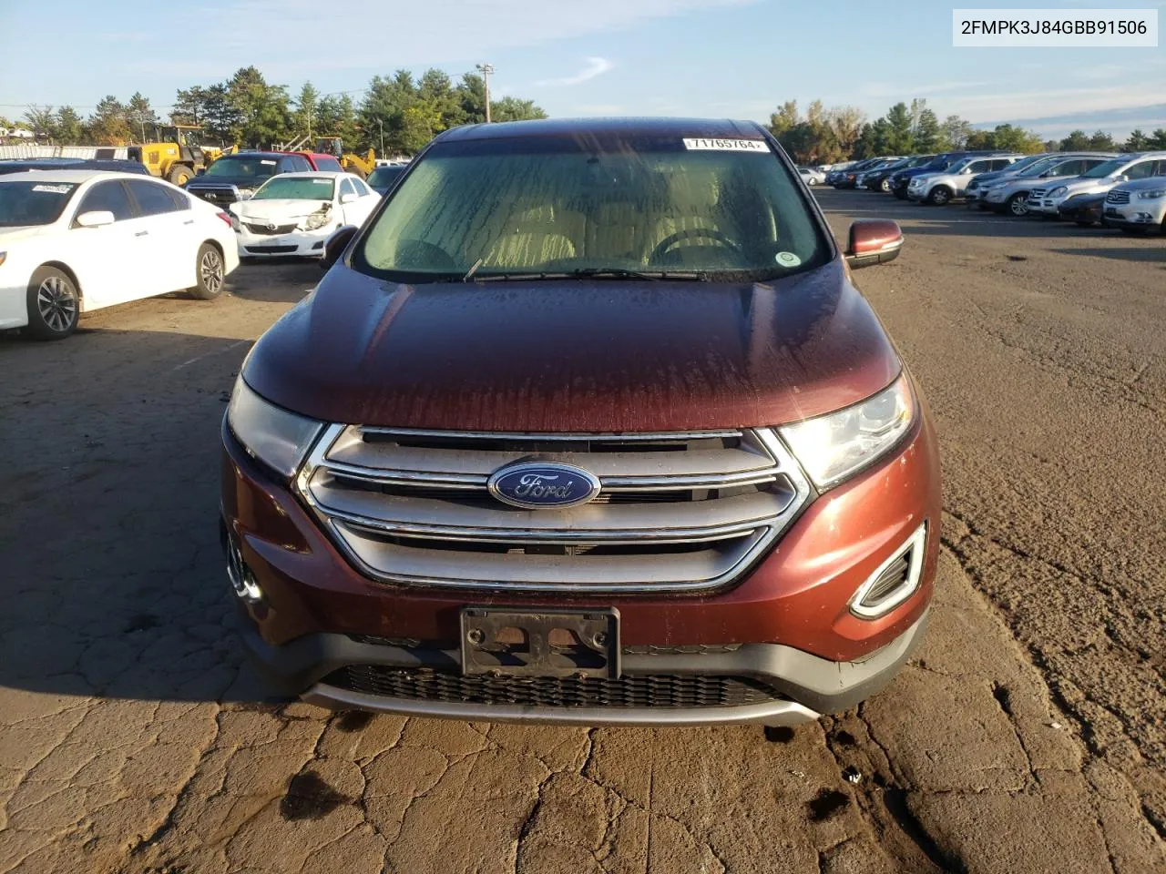 2016 Ford Edge Sel VIN: 2FMPK3J84GBB91506 Lot: 71765764