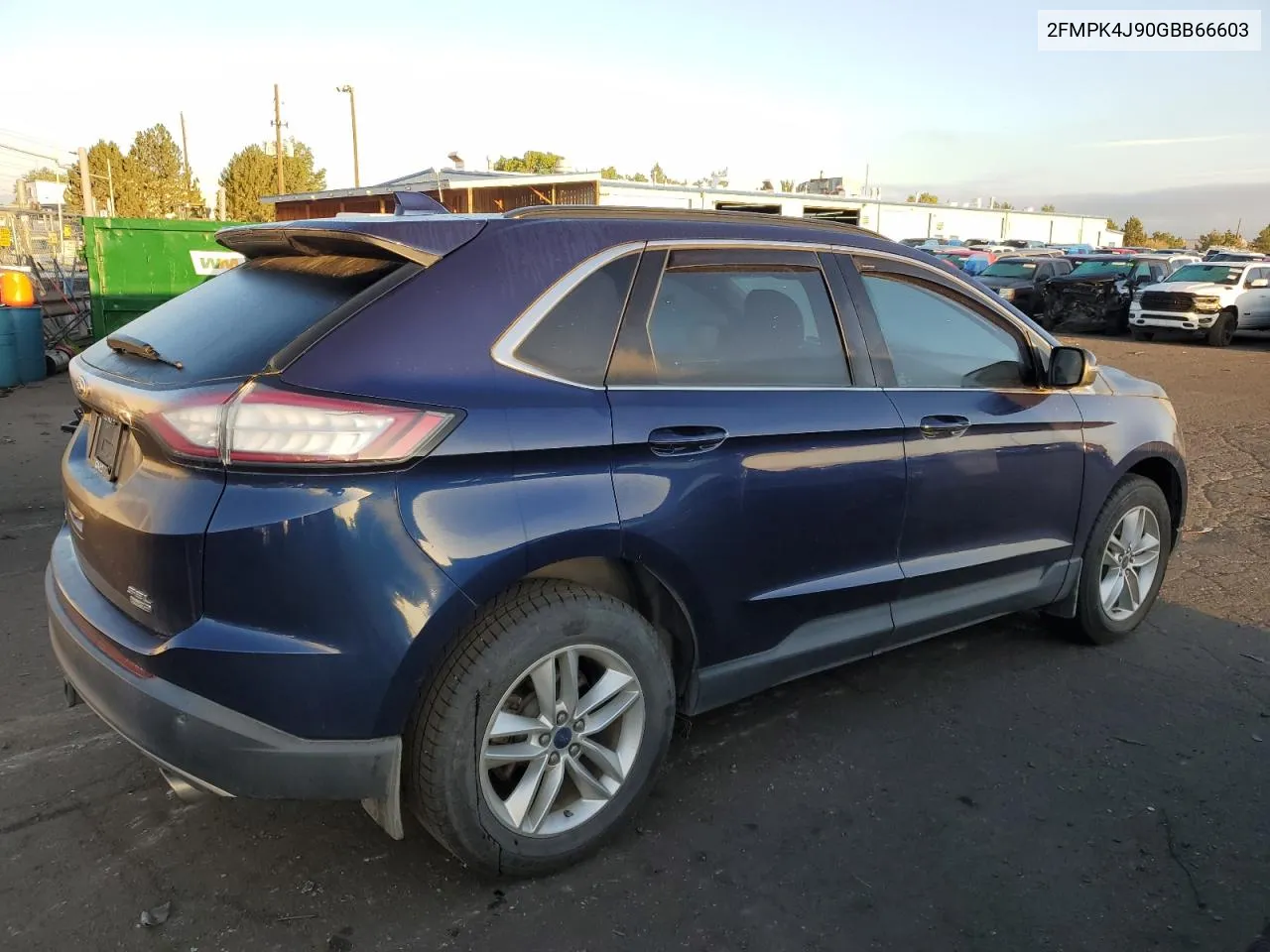 2016 Ford Edge Sel VIN: 2FMPK4J90GBB66603 Lot: 72052494