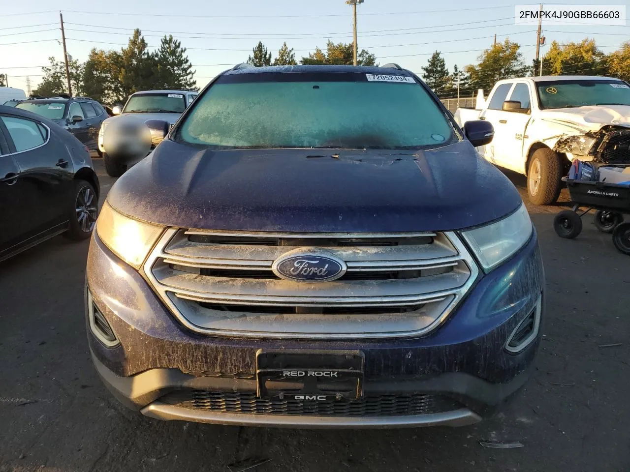 2016 Ford Edge Sel VIN: 2FMPK4J90GBB66603 Lot: 72052494