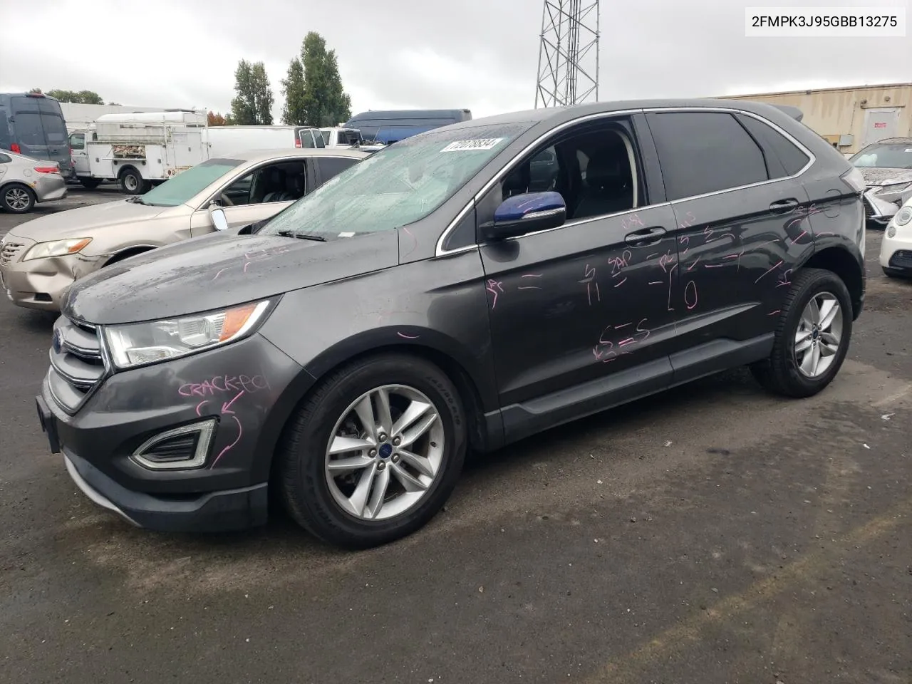 2016 Ford Edge Sel VIN: 2FMPK3J95GBB13275 Lot: 72078834