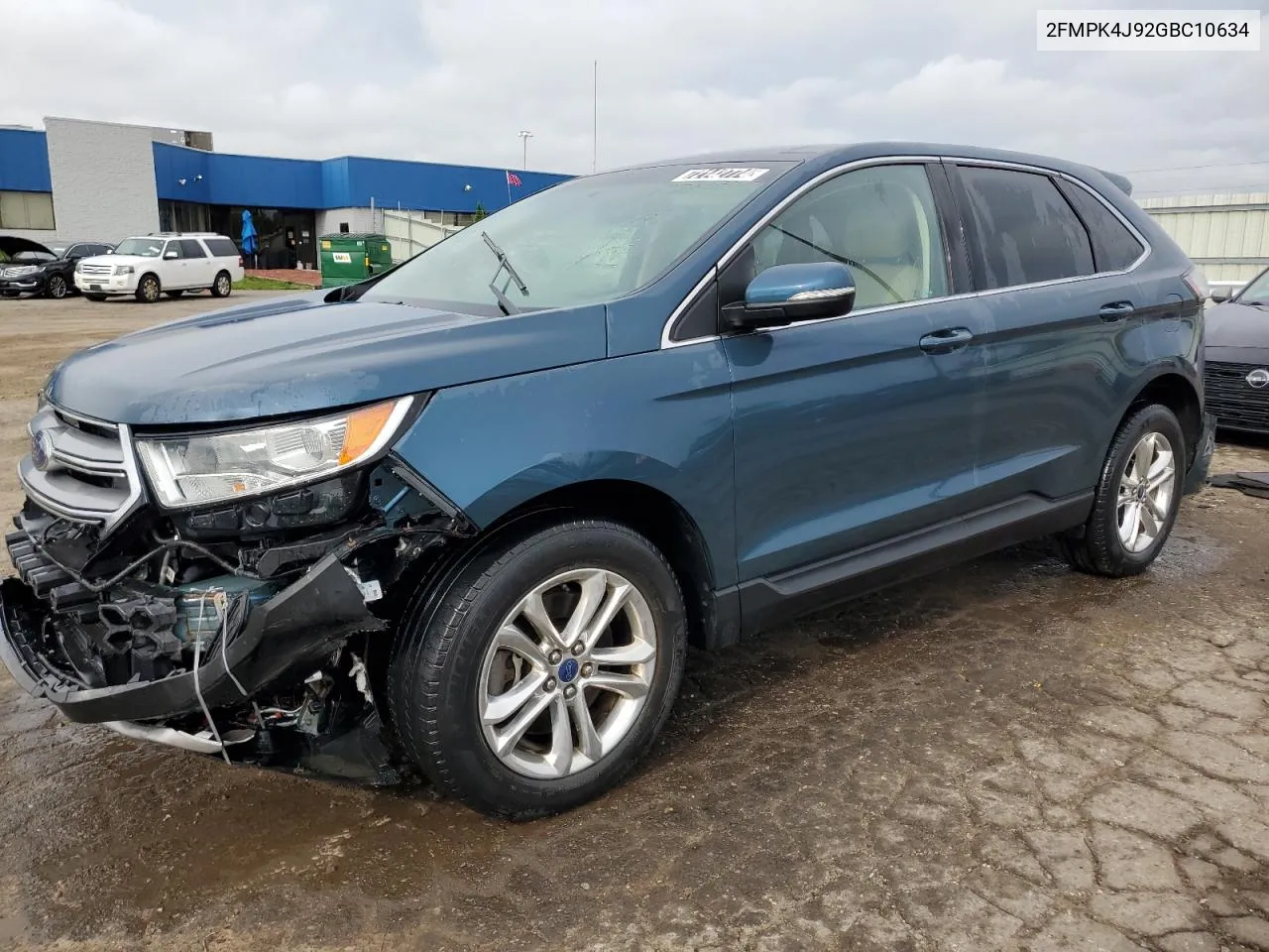 2016 Ford Edge Sel VIN: 2FMPK4J92GBC10634 Lot: 72142774