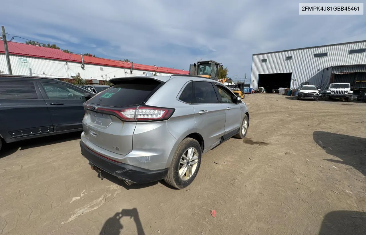 2FMPK4J81GBB45461 2016 Ford Edge Sel