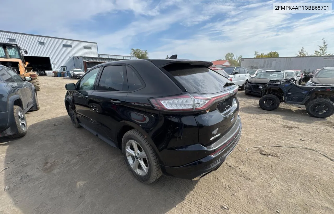 2FMPK4AP1GBB68701 2016 Ford Edge Sport