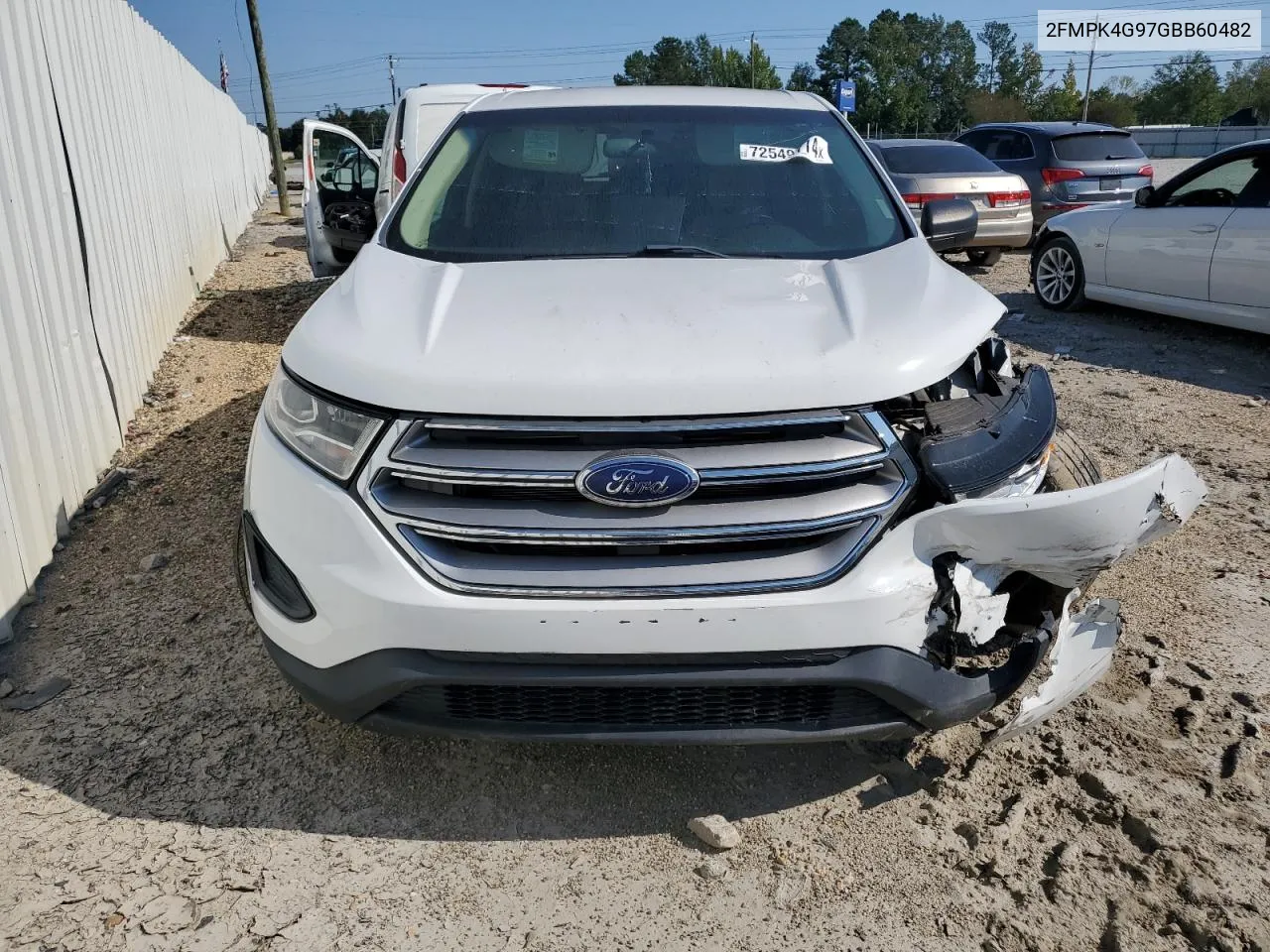 2016 Ford Edge Se VIN: 2FMPK4G97GBB60482 Lot: 72549774