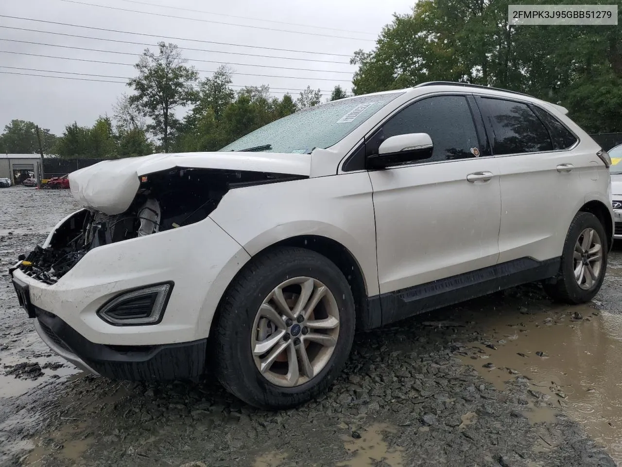 2016 Ford Edge Sel VIN: 2FMPK3J95GBB51279 Lot: 72578074