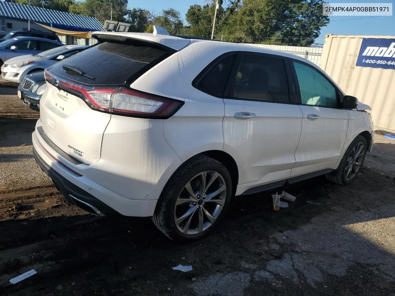 2016 Ford Edge Sport VIN: 2FMPK4AP0GBB51971 Lot: 73004224