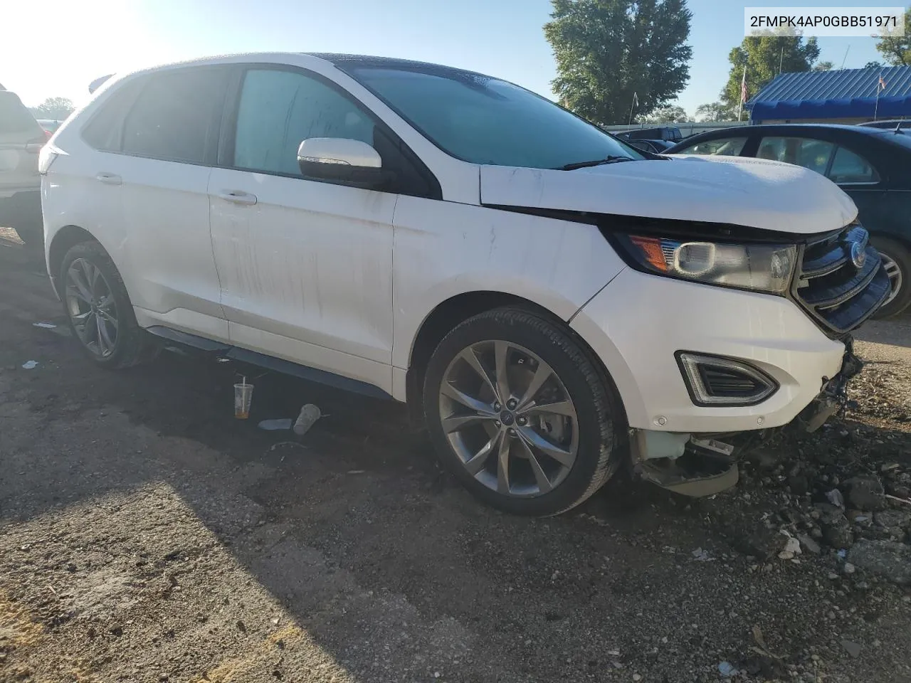 2016 Ford Edge Sport VIN: 2FMPK4AP0GBB51971 Lot: 73004224