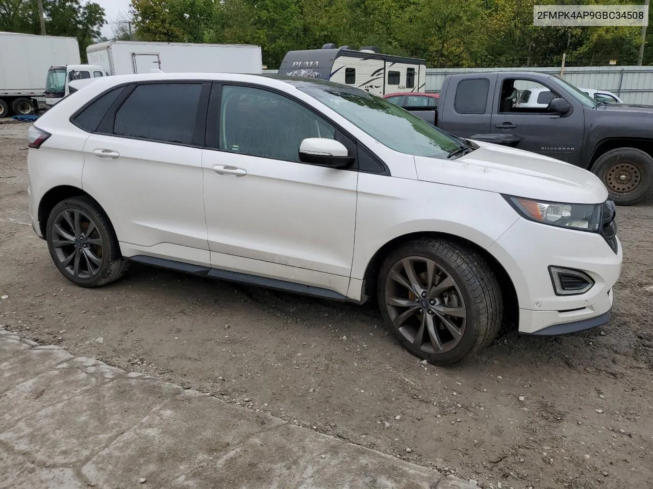 2016 Ford Edge Sport VIN: 2FMPK4AP9GBC34508 Lot: 73296284