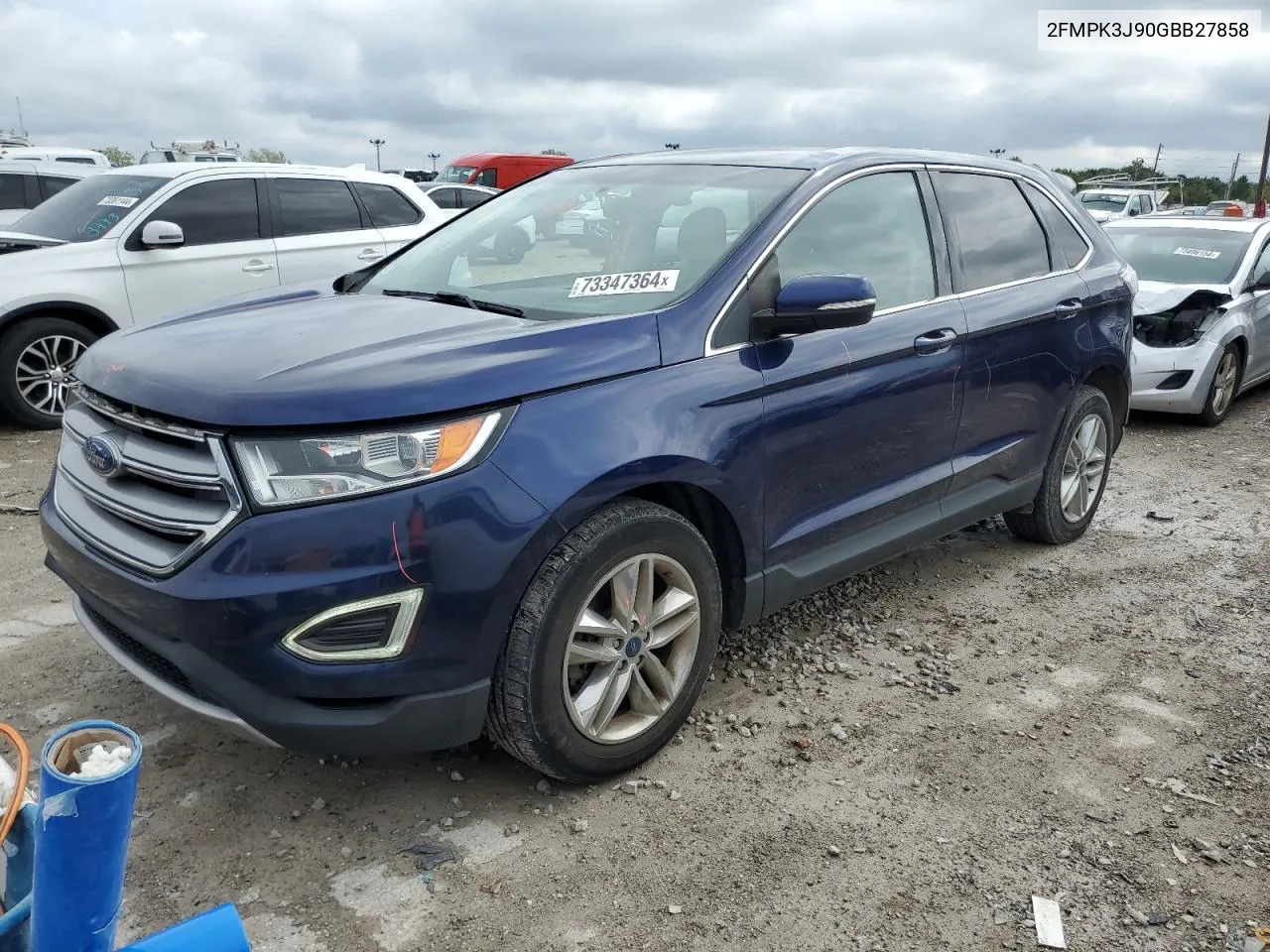 2016 Ford Edge Sel VIN: 2FMPK3J90GBB27858 Lot: 73347364