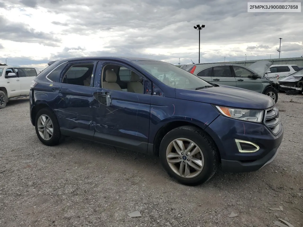 2016 Ford Edge Sel VIN: 2FMPK3J90GBB27858 Lot: 73347364