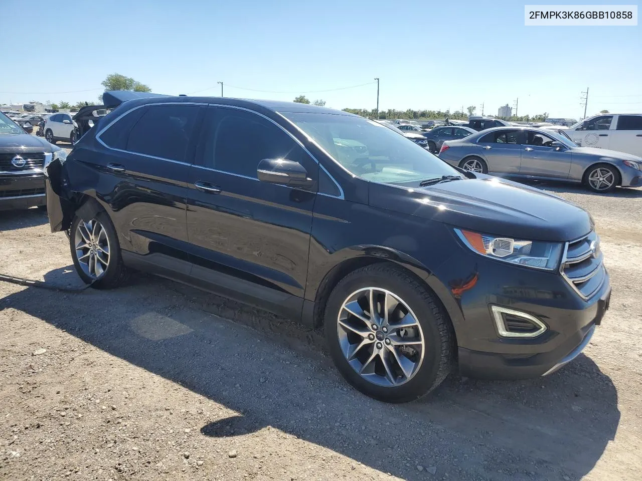 2016 Ford Edge Titanium VIN: 2FMPK3K86GBB10858 Lot: 73558474