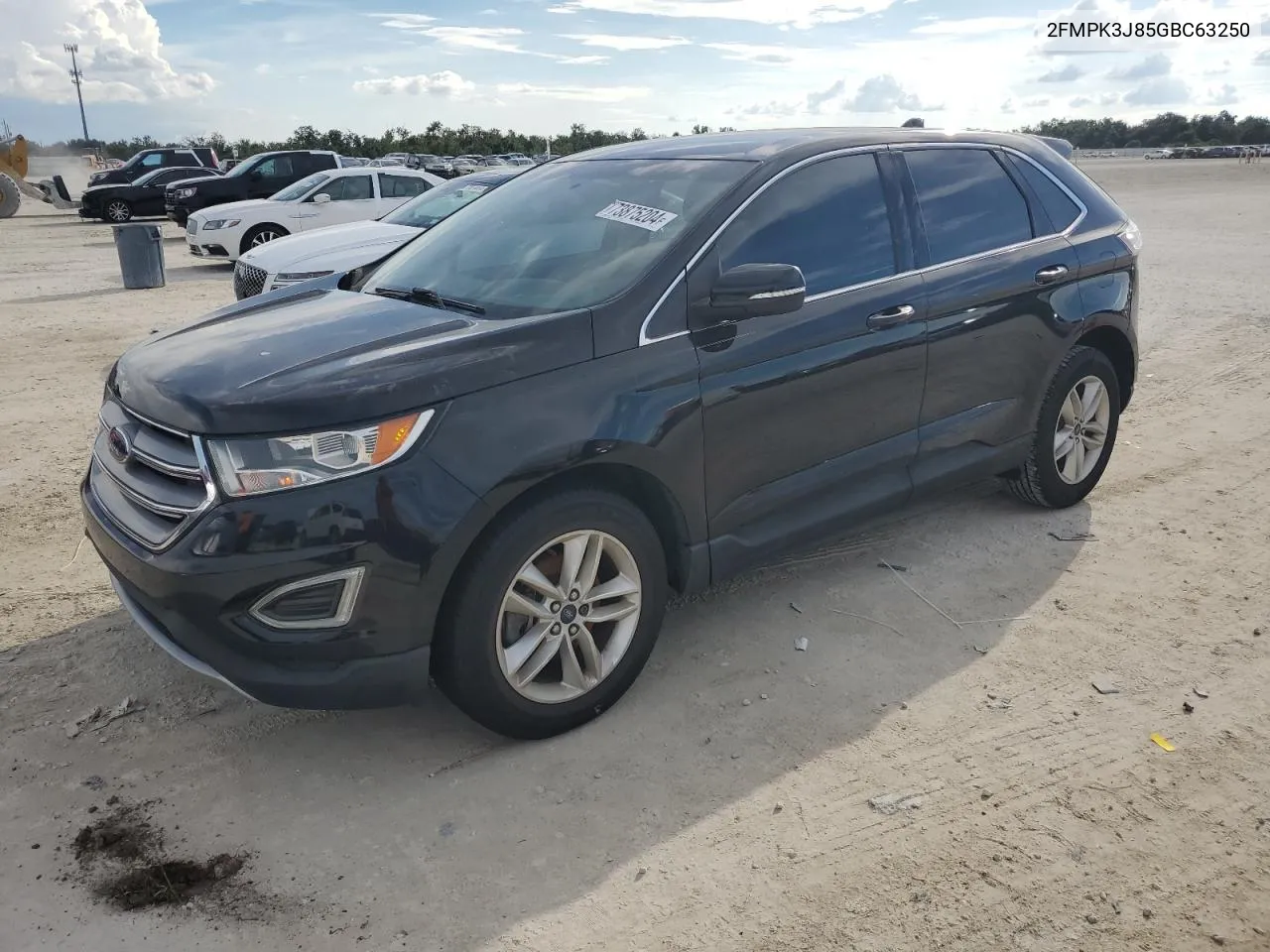 2016 Ford Edge Sel VIN: 2FMPK3J85GBC63250 Lot: 73875204