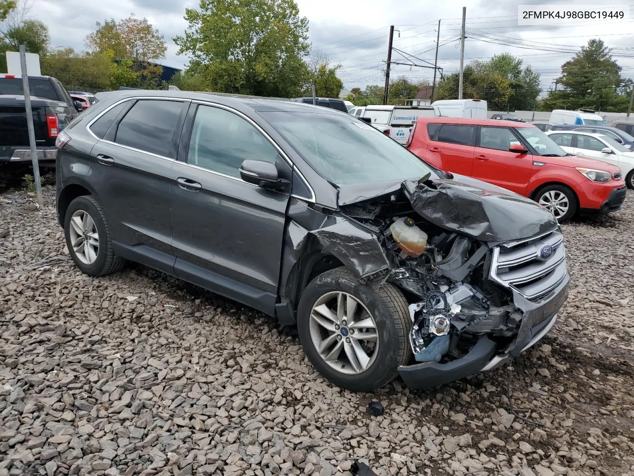 2016 Ford Edge Sel VIN: 2FMPK4J98GBC19449 Lot: 74030094