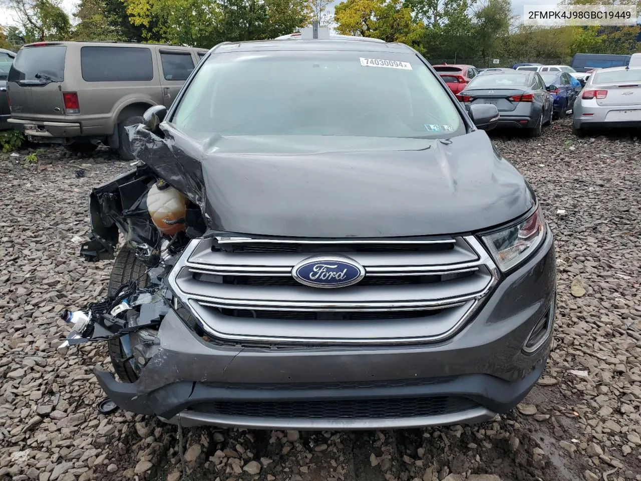 2016 Ford Edge Sel VIN: 2FMPK4J98GBC19449 Lot: 74030094