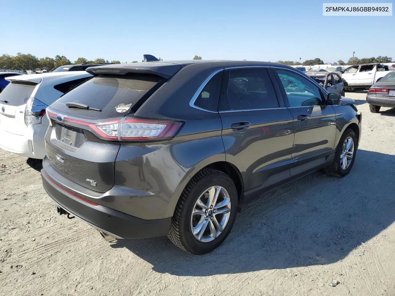 2016 Ford Edge Sel VIN: 2FMPK4J86GBB94932 Lot: 74053054