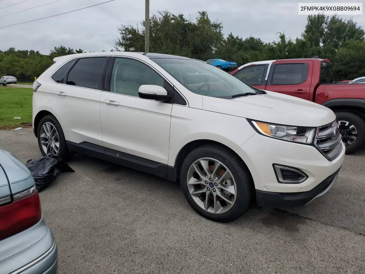 2016 Ford Edge Titanium VIN: 2FMPK4K9XGBB09694 Lot: 74125184